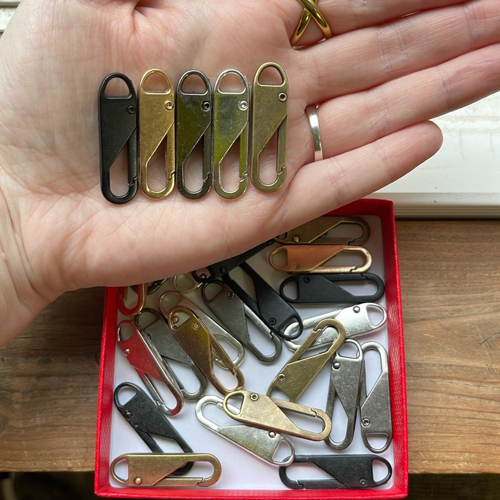 Mixed Metal and Rainbow Colored Keychain Clips and  Zipper Pulls